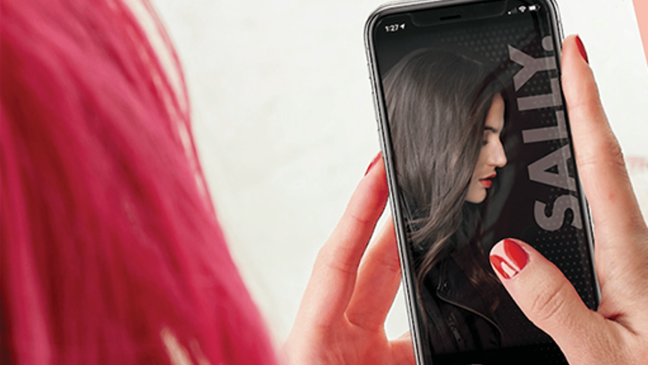 a person holding a cell phone