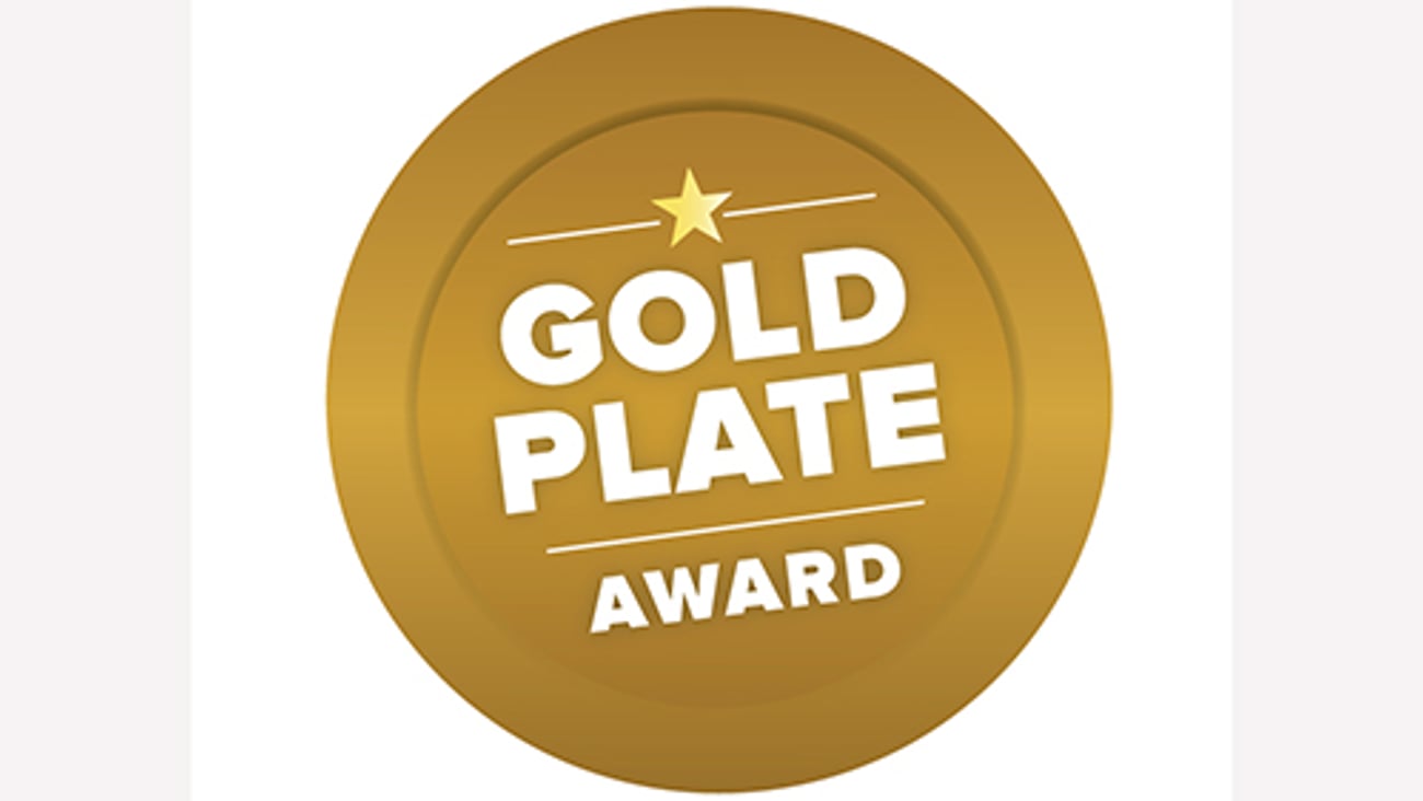 the gold plate award