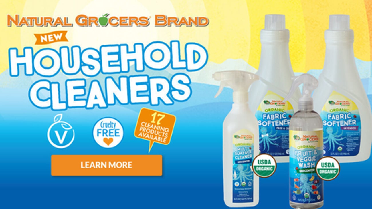Natural Grocers household cleaners