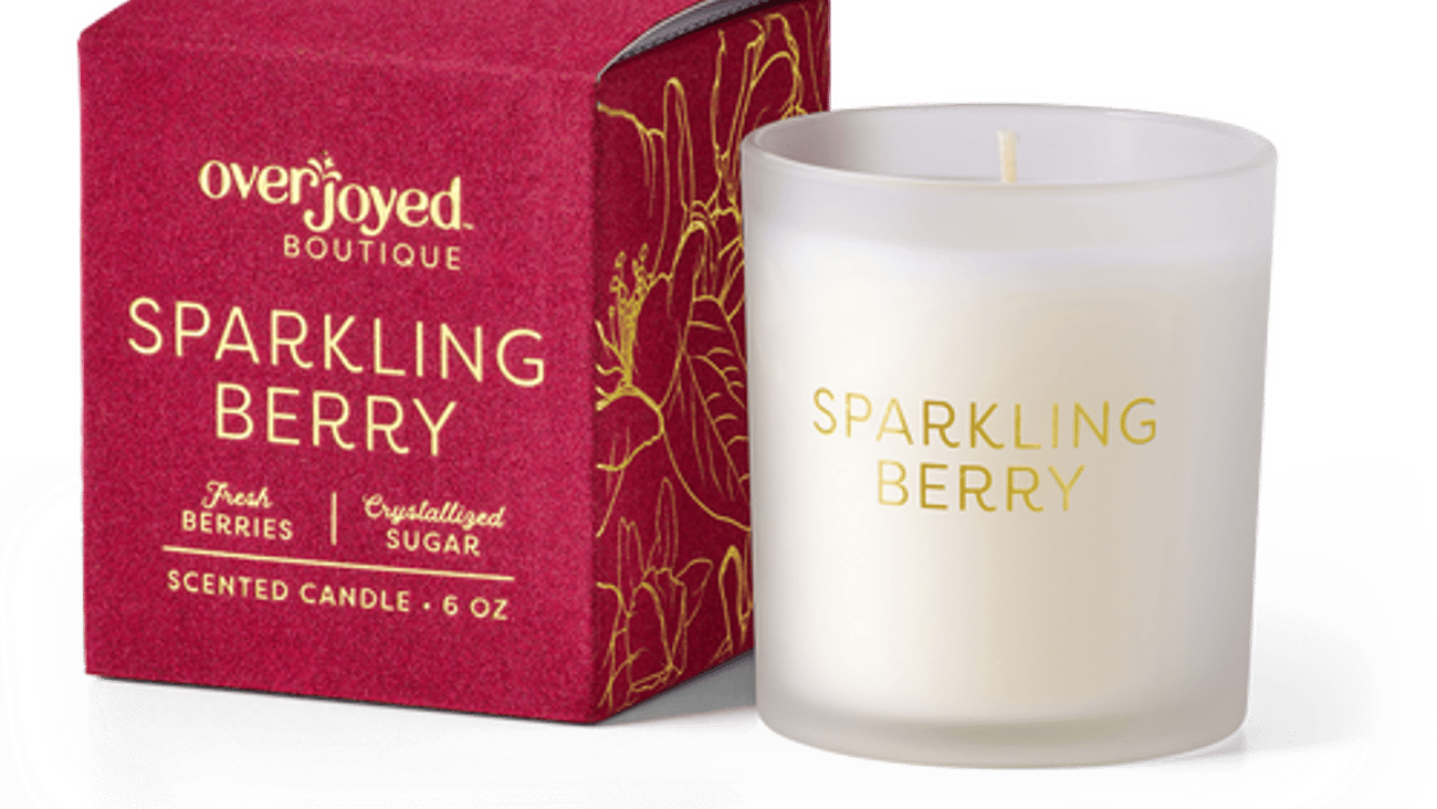 Albertsons Overjoyed Sparkling Berry Candle