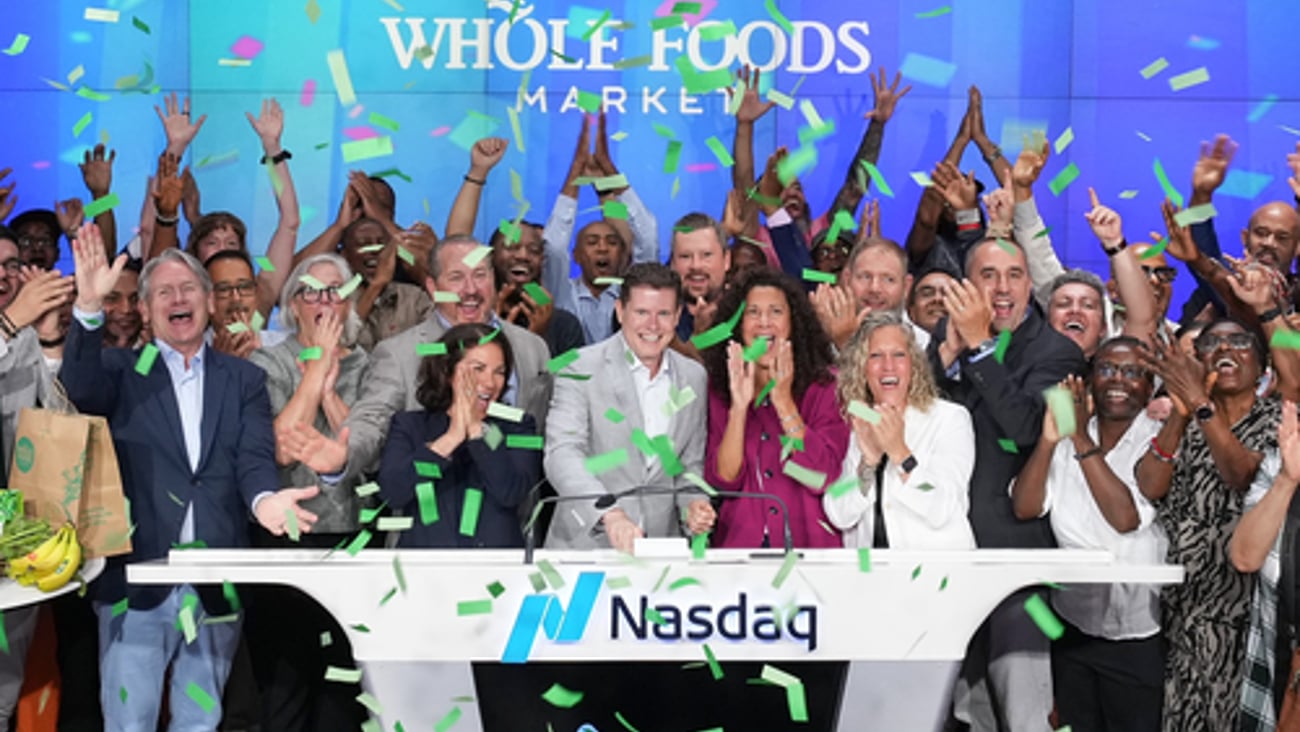 Whole Foods Market opening bell. 