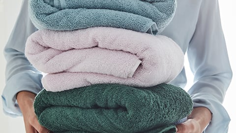 A stack of towels