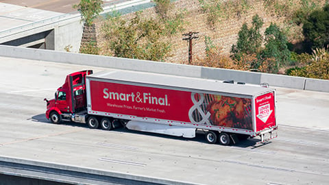 a truck that is sitting on the side of a road