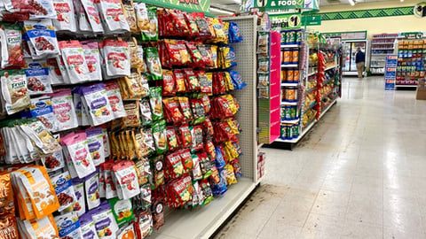 a group of people in a store