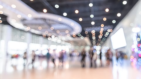 a trade show floor