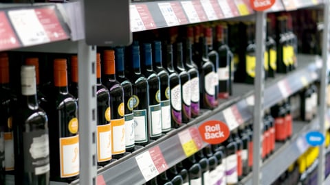 wine shelf