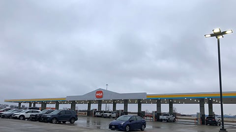 a gas station