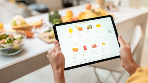 Online grocery sales