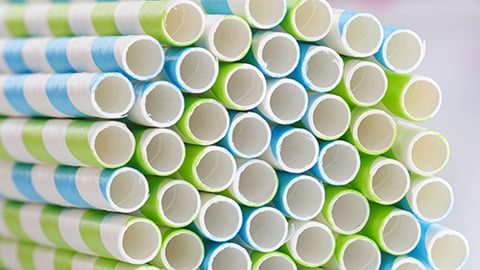 a pile of straws