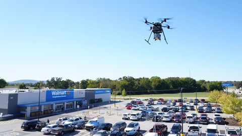 Walmart drone delivery service.