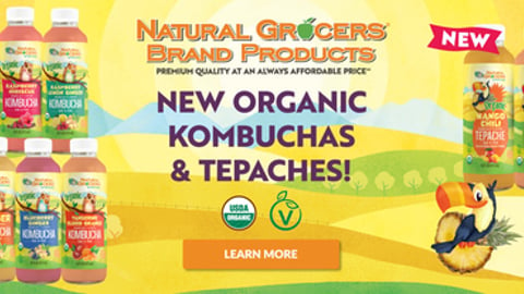 Natural Grocers Organic Kombucha and Organic Raw Tepache