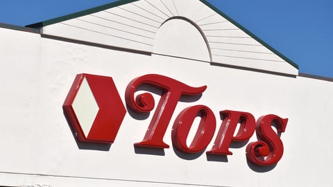 Chittenango, New York, USA - March 7, 2020: Storefront of TOPS Friendly Market. This supermarket chain of 169 grocery stores in Upstate New York, Pennsylvania, and Vermont has filed for bankruptcy.; Shutterstock ID 1670079313