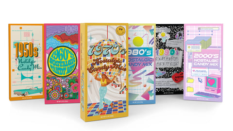 Nassau Candy Decades Box Nostalgic Candy Gift Sets