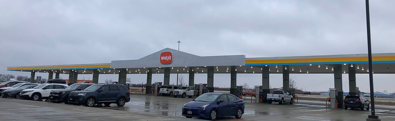 a gas station