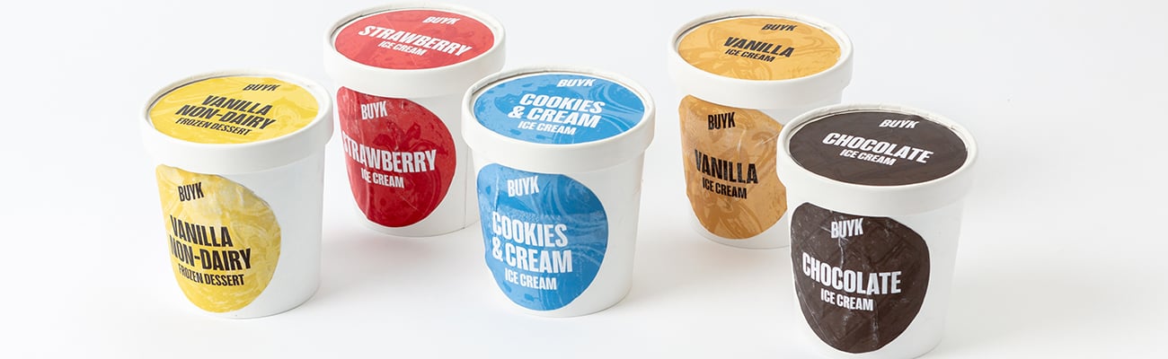 packaged ice cream