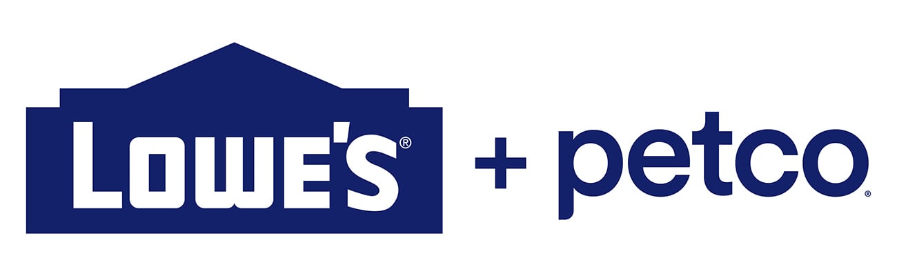 Lowe's and Petco logos