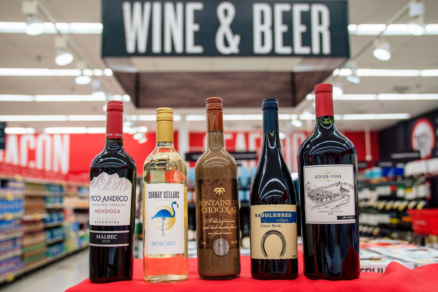 a bottle of wine on a table