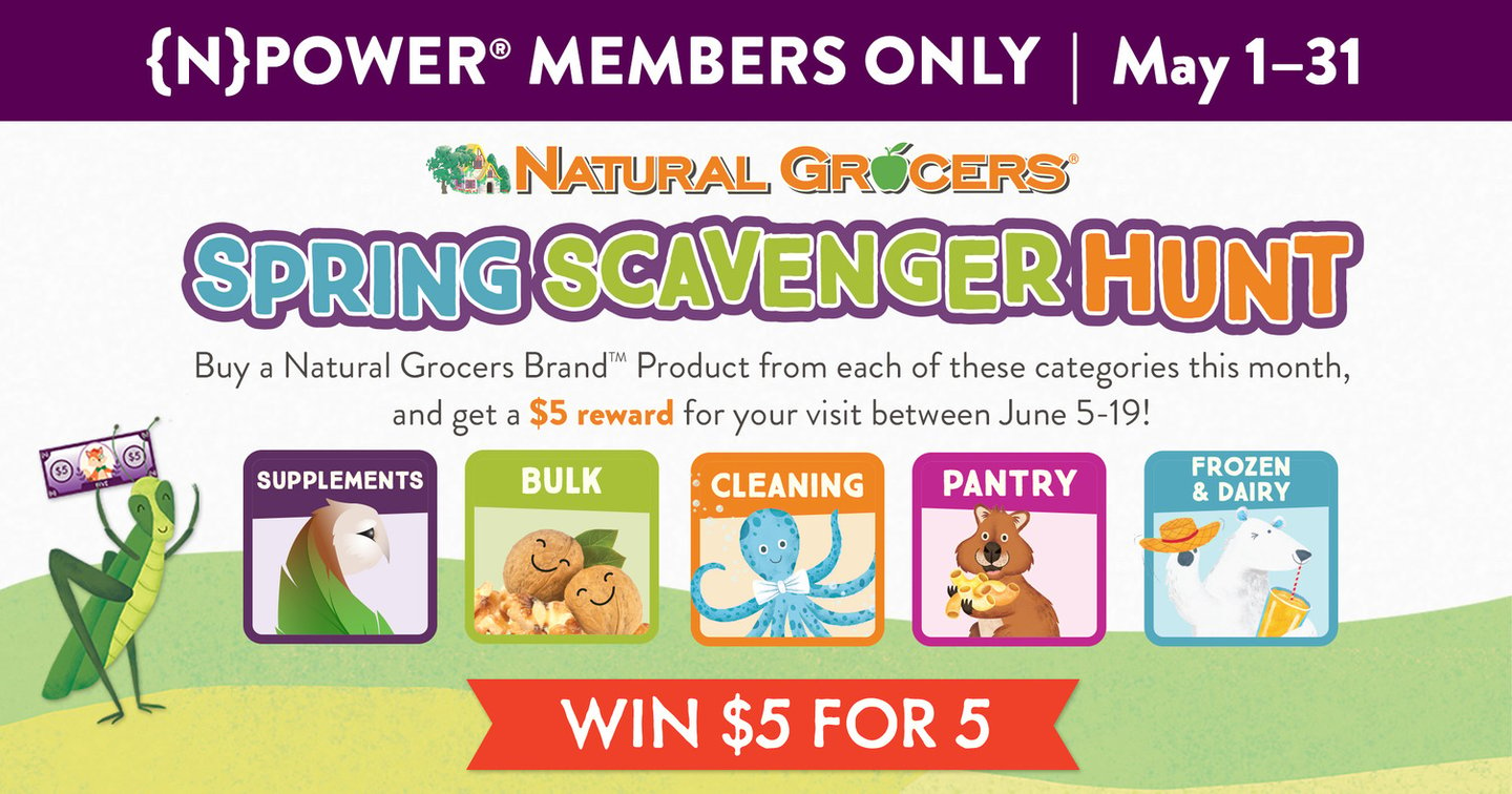 Natural Grocers scavenger hunt