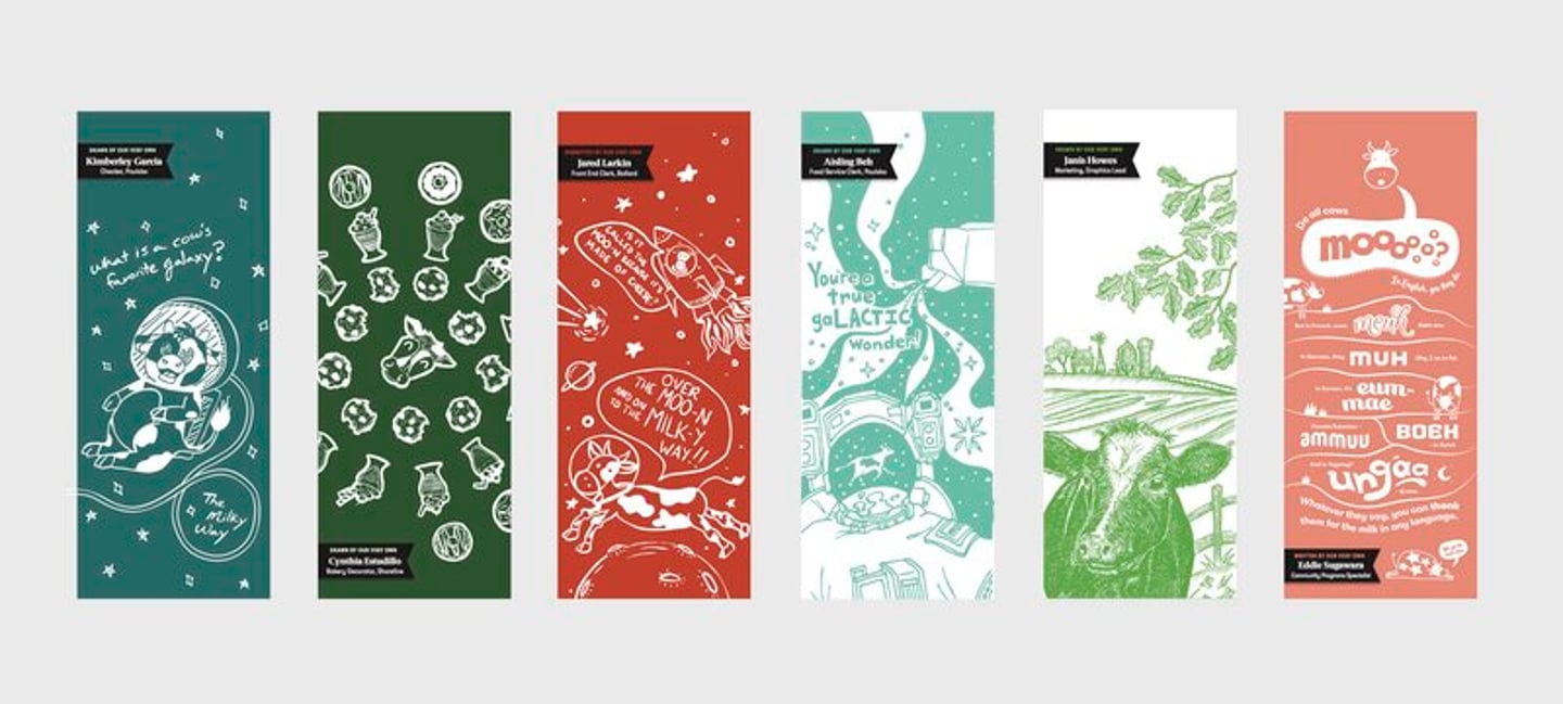 The six winning packaging designs from Town & Country employees.