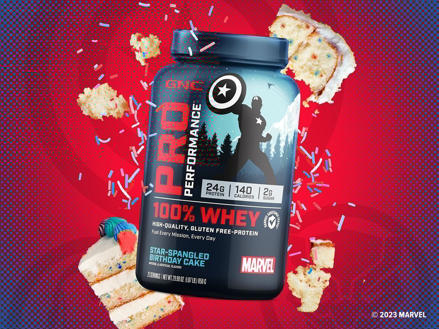GNC Marvel protein powder