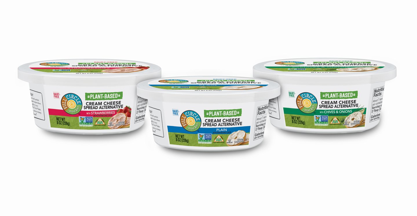 Topco Full Circle plant-based cream cheese