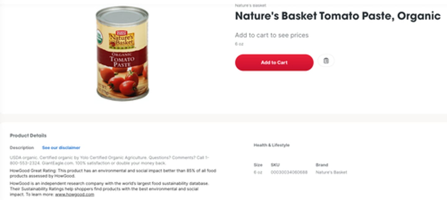 Giant Eagle Nature's Basket