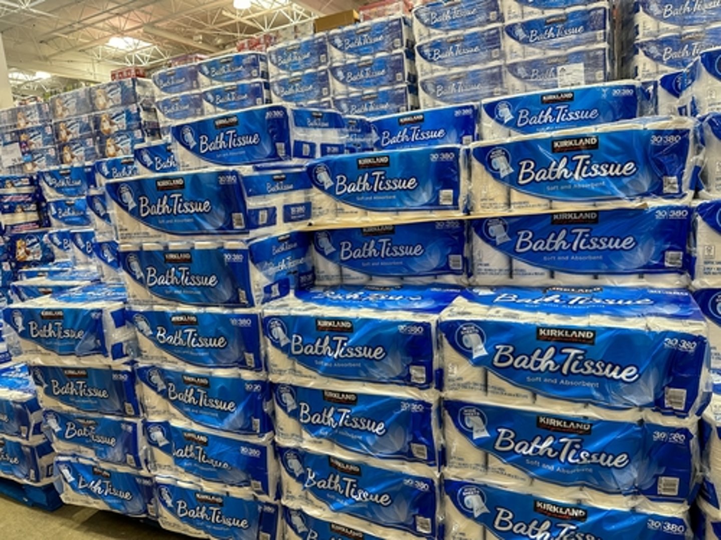 Costco Kirkland Signature bath tissue.