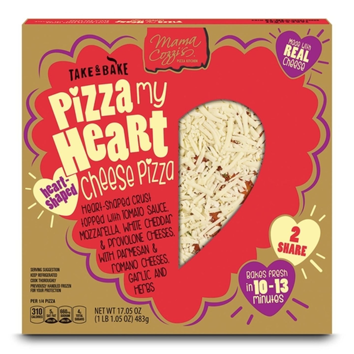 Aldi take & bake Pizza My Heart