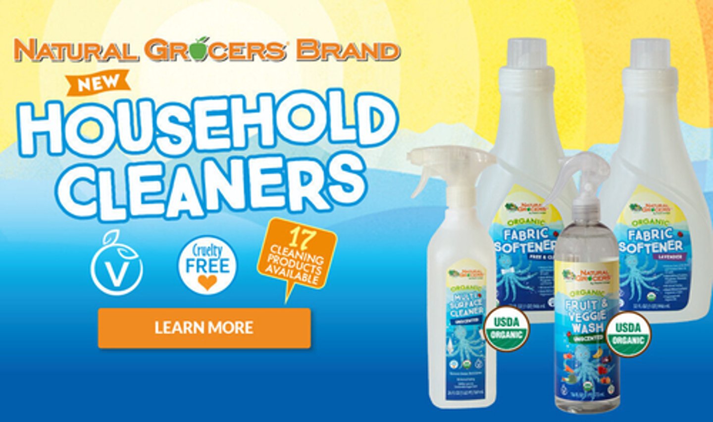 Natural Grocers household cleaners