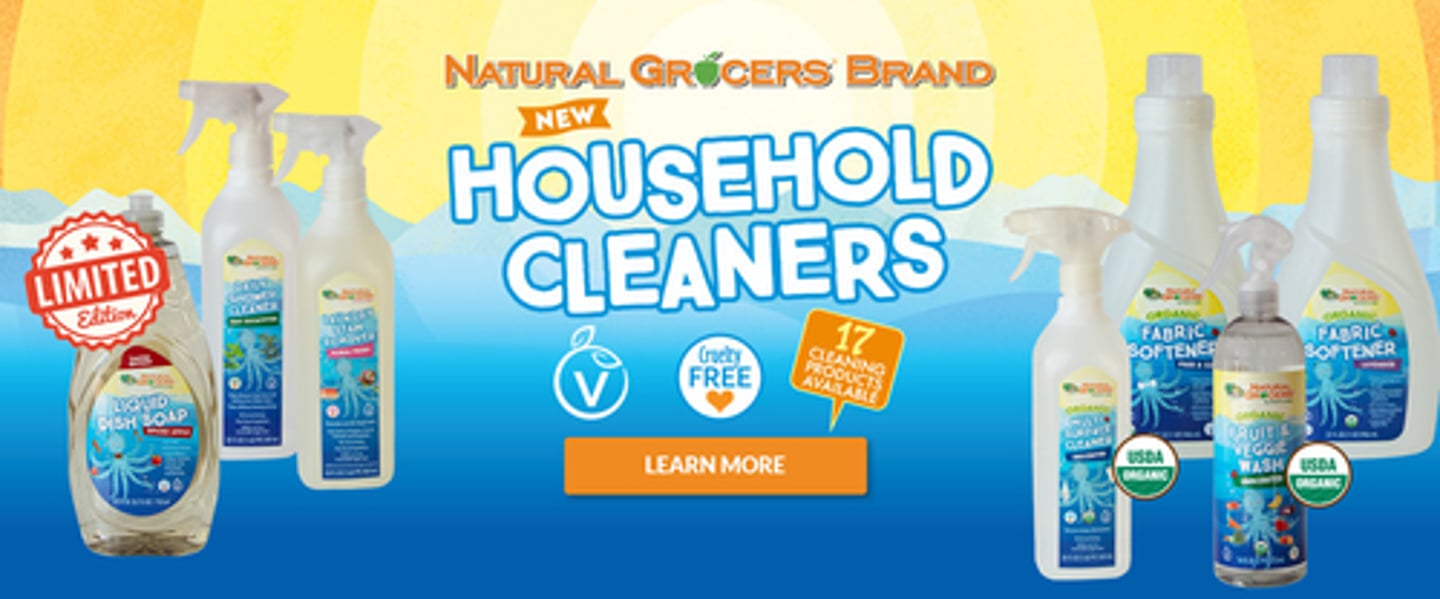 Natural Grocers own brand household cleaners