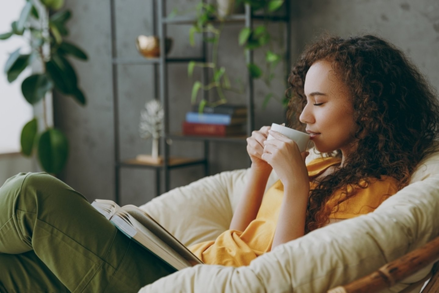 Woman Drinking Coffee