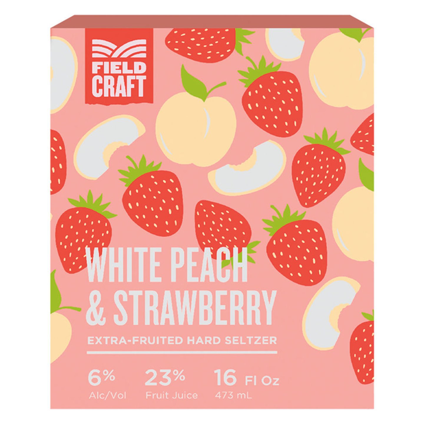 Aldi Fieldcraft White Peach Strawberry Seltzer 