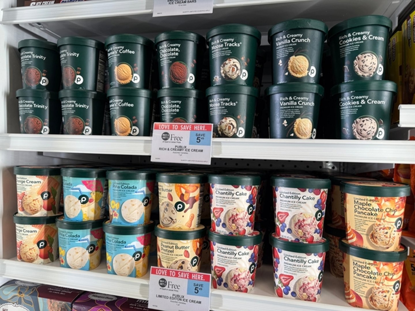 Publix Private Label Ice Cream