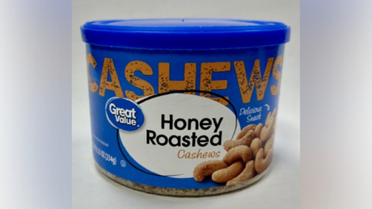 Great Value Cashews recall 