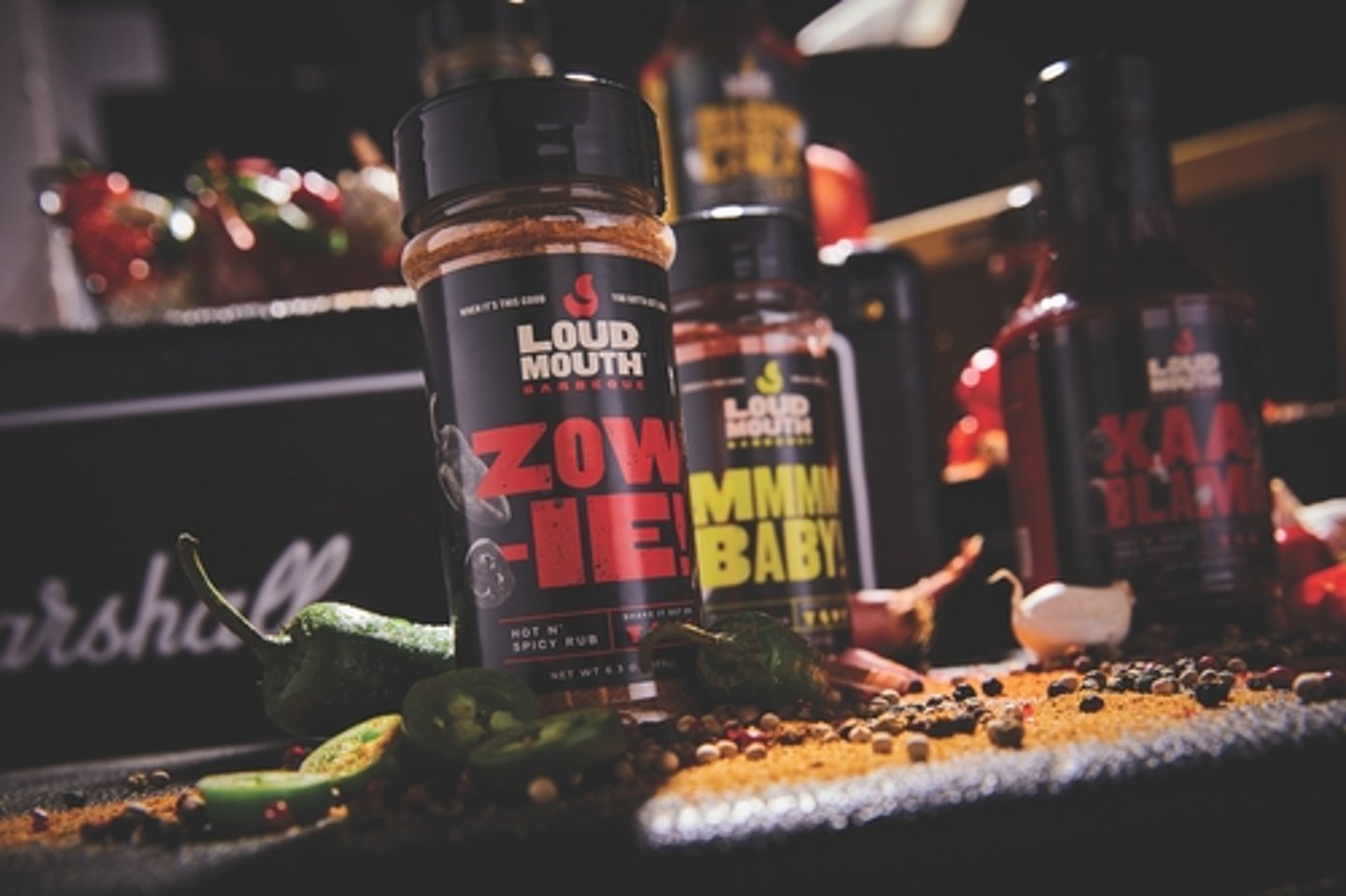 Ace Hardware's Loud Mouth Zowie MMMBaby Rub and KaaBlamo sauce.