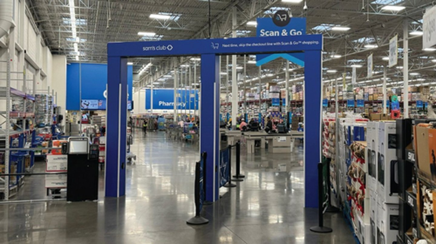 Sam's Club's AI-powered exit technology.