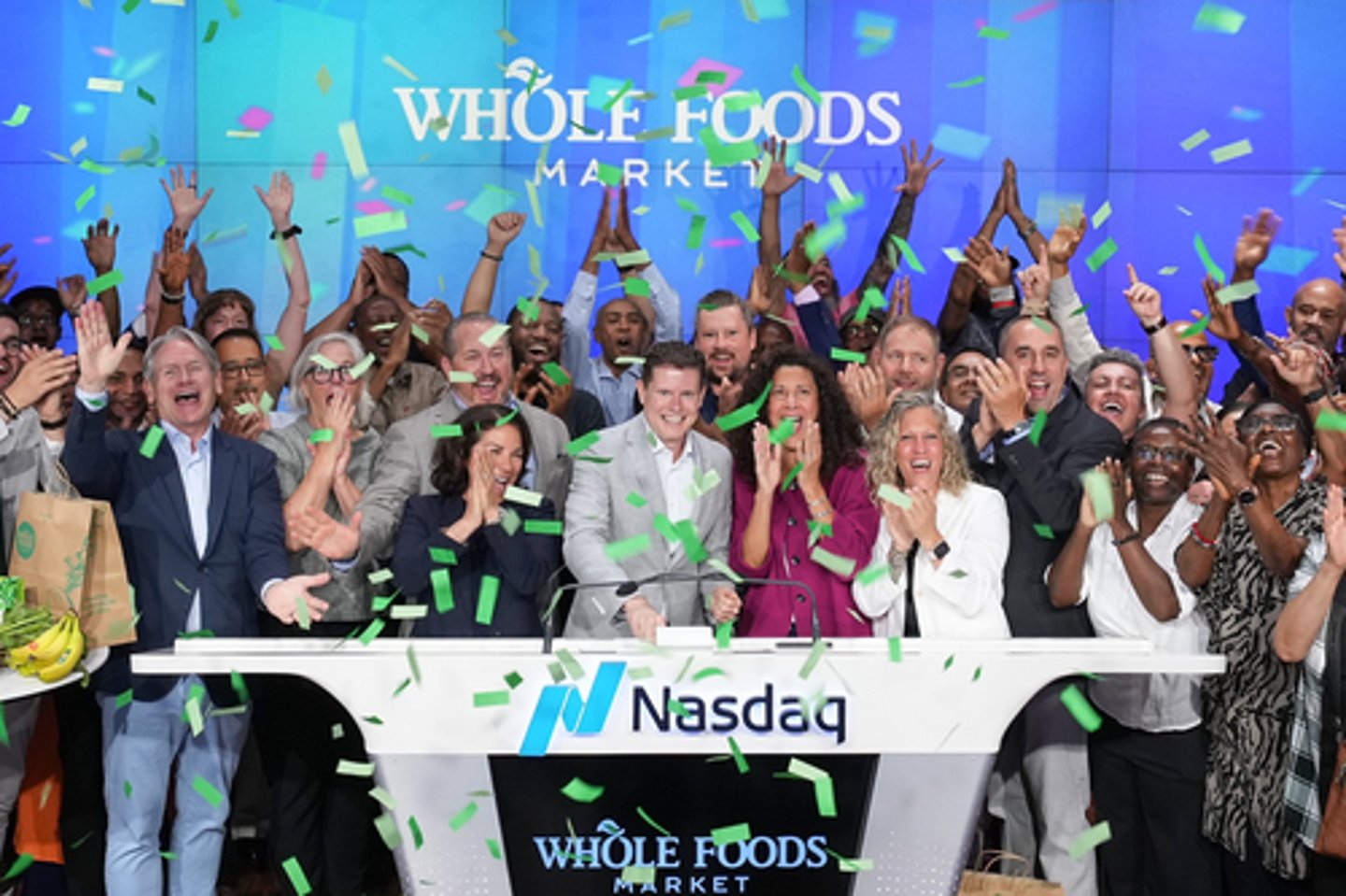 Whole Foods Market opening bell. 