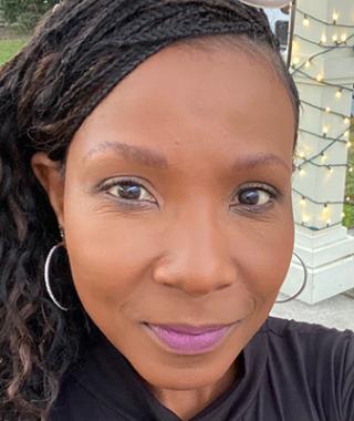 A woman's face