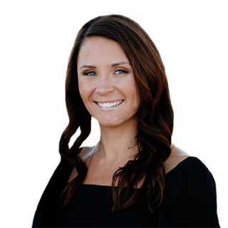 a woman smiling for the camera