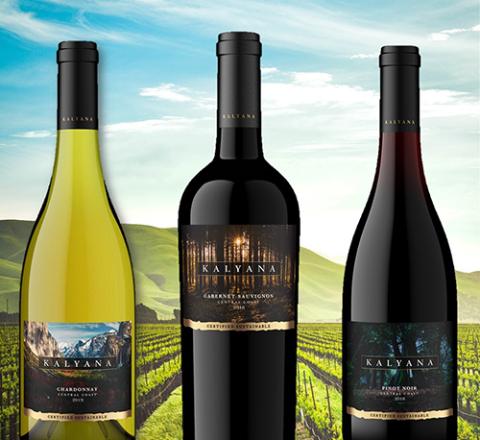 three bottles of wine
