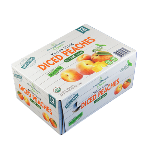 box of peaches
