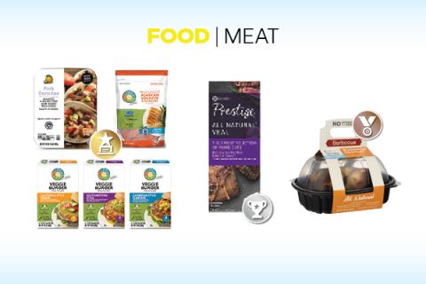 a close up of many different types of food