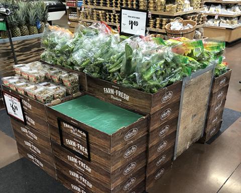 a display in a store