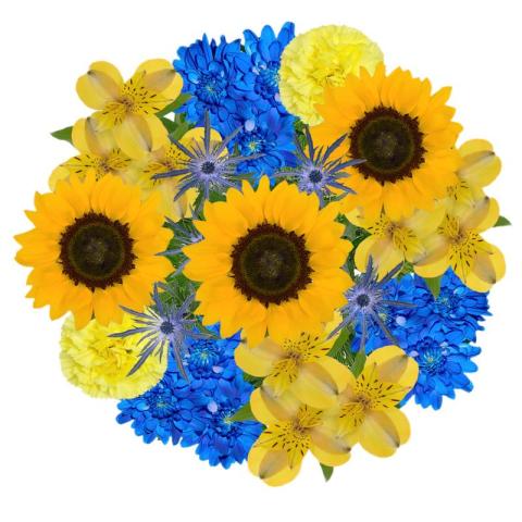 The Fresh Market Ukraine flower boquet