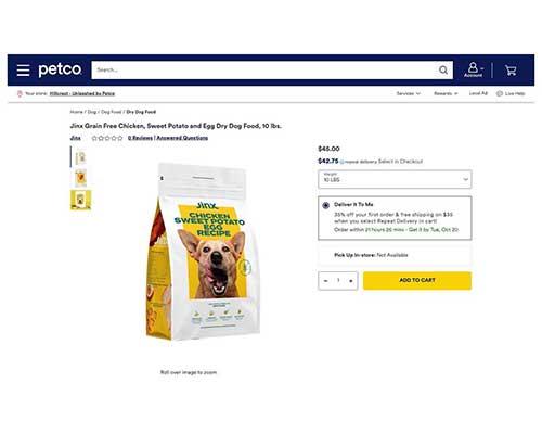 Petco dry 2024 dog food