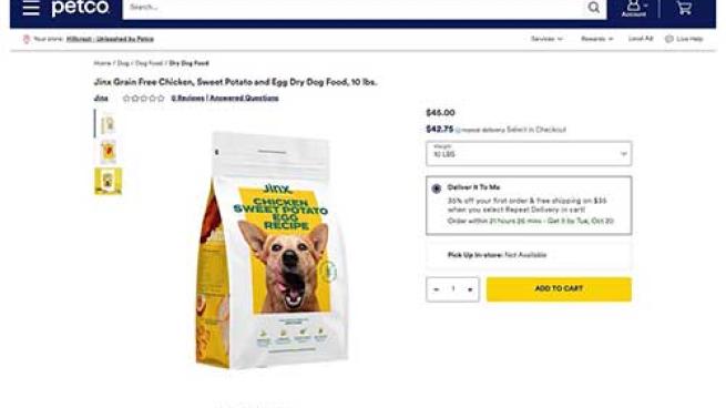 Petco website deals